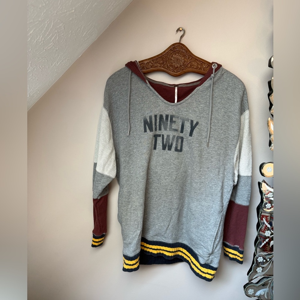 Free People Naomi Oversized Thermal Hoodie - Picture 2 of 3